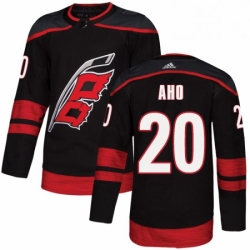 Carolina Hurricanes 20 Sebastian Aho Black Alternate NHL jersey