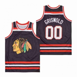 Chicago Blackhawks 00 Clark Griswold Black Stitched Jerseys