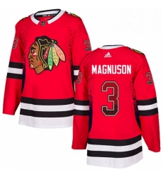 Chicago Blackhawks 3 Keith Magnuson Red Drift Fashion NHL jersey