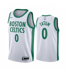 Boston Celtics 0 Jayson Tatum White NBA Swingman 2020 21 City Edition Jersey Boston Celtics 0 Jayson Tatum White NBA Swingman 2020 21 City Edition Jersey