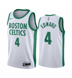 Boston Celtics 4 Carsen Edward White NBA Swingman 2020 21 City Edition Jersey