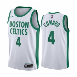 Boston Celtics 4 Carsen Edward White NBA Swingman 2020 21 City Edition Jersey