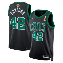 Boston Celtics 42 Al Horford Black 2024 Finals Champions Statement Edition Stitched Basketball Jersey