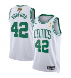 Boston Celtics 42 Al Horford White 2024 Finals Champions Association Edition Stitched Basketball Jersey Boston Celtics 42 Al Horford White 2024 Finals Champions Association Edition Stitched Basketball Jersey