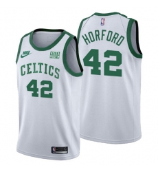 Boston Celtics 42 Al Horford White Releases Classic Edition NBA 75th Anniversary jersey