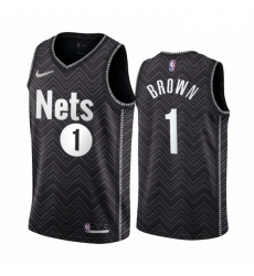 Brooklyn Nets 1 Bruce Brown Black NBA Swingman 2020 21 Earned Edition Jersey