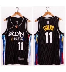 Brooklyn Nets 11 Kyrie Irving Black 2021 Swingman Jersey
