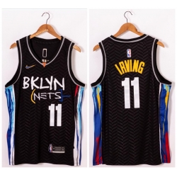 Brooklyn Nets 11 Kyrie Irving Black 2021 Swingman Jersey
