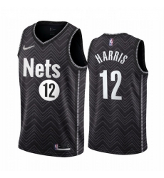 Brooklyn Nets 12 Joe Harris Black NBA Swingman 2020 21 Earned Edition Jersey
