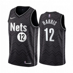 Brooklyn Nets 12 Joe Harris Black NBA Swingman 2020 21 Earned Edition Jersey