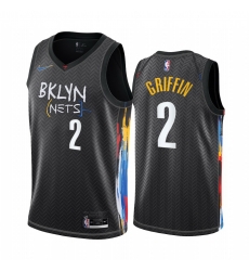 Brooklyn Nets 2 Blake Griffin Black NBA Swingman 2020 21 City Edition Jersey