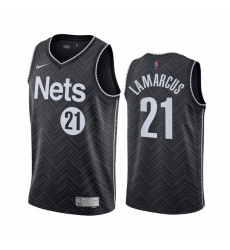 Brooklyn Nets 21 LaMarcus Aldridge Black NBA Swingman 2020 21 Earned Edition Jersey