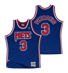 Brooklyn Nets 3 Drazen Petrovic Hardwood Classics Jersey