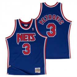 Brooklyn Nets 3 Drazen Petrovic Hardwood Classics Jersey