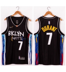 Brooklyn Nets 7 Kevin Durant Black 2021 Swingman Jersey