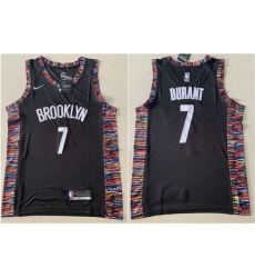 Brooklyn Nets 7 Kevin Durant Black City Edition Swingman Jersey