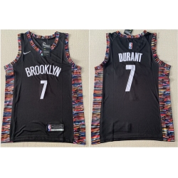 Brooklyn Nets 7 Kevin Durant Black City Edition Swingman Jersey