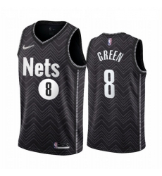 Brooklyn Nets 8 Jeff Green Black NBA Swingman 2020 21 Earned Edition Jersey