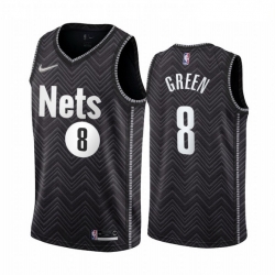 Brooklyn Nets 8 Jeff Green Black NBA Swingman 2020 21 Earned Edition Jersey