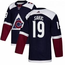 Colorado Avalanche 19 Joe Sakic Navy Blue Alternate NHL Jersey