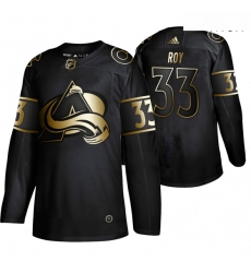 Colorado Avalanche 33 Patrick Roy Black Gold Jersey