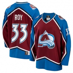 Colorado Avalanche 33 Patrick Roy Burgundy Stitched Jersey