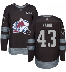 Colorado Avalanche #43 Nazem Kadri Black 1917-2017 100th Anniversary Stitched Hockey Jersey