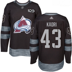 Colorado Avalanche #43 Nazem Kadri Black 1917-2017 100th Anniversary Stitched Hockey Jersey