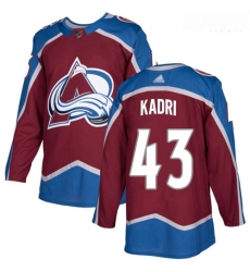 Colorado Avalanche #43 Nazem Kadri Burgundy Home Stitched Hockey Jersey