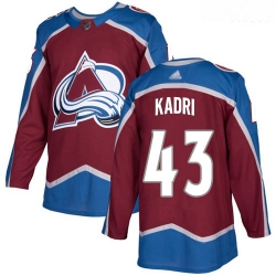 Colorado Avalanche #43 Nazem Kadri Burgundy Home Stitched Hockey Jersey