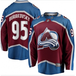 Colorado Avalanche 95 Andre Burakovsky Burgundy Home Stitched NHL Jersey