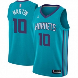 Charlotte Hornets 10 Caleb Martin Teal Icon Edition jersey