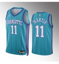 Charlotte Hornets 11 Cody Martin Teal 2023-24 Classic Edition Stitched Basketball Jersey
