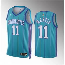 Charlotte Hornets 11 Cody Martin Teal 2023-24 Classic Edition Stitched Basketball Jersey