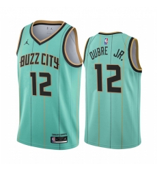 Charlotte Hornets 12 Kelly Oubre Jr Mint Green NBA Swingman 2020-21 City Edition Jersey