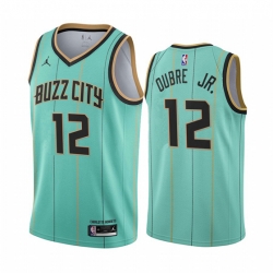 Charlotte Hornets 12 Kelly Oubre Jr Mint Green NBA Swingman 2020-21 City Edition Jersey