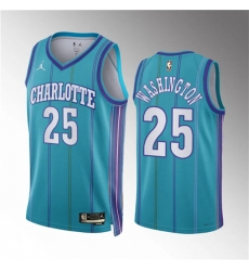 Charlotte Hornets 25 P J Washington Teal 2023-24 Classic Edition Stitched Basketball Jersey