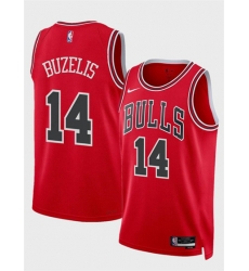 Chicago Bulls 14 Matas Buzelis Red 2024 Draft Icon Edition Stitched Basketball Jersey