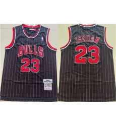 Chicago Bulls 23 Michael Jordan Black 1996-97 Throwback Stitched Jersey