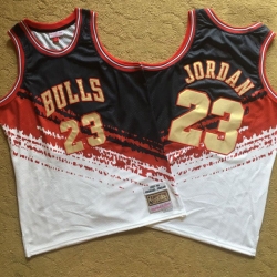 Chicago Bulls 23 Michael Jordan Multi Color 1997-98 Hardwood Classics Independent Swingman Jersey