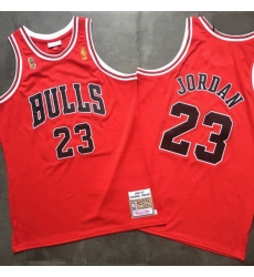 Chicago Bulls 23 Michael Jordan Red 1996-97 Hardwood Classics Mesh Jersey