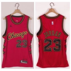 Chicago Bulls 23 Michael Jordan Red Commemorative Edition Jordan Brand Swingman Jersey