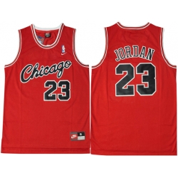 Chicago Bulls 23 Michael Jordan Red Swingman Jersey