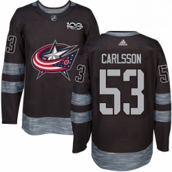Columbus Blue Jackets 53 Gabriel Carlsson Premier Black 1917 2017 100th Anniversary NHL jersey