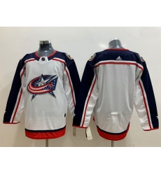 Columbus Blue Jackets Blank White Jersey