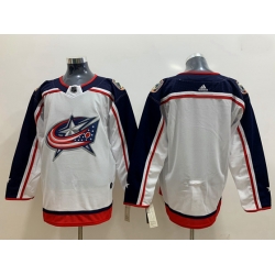 Columbus Blue Jackets Blank White Jersey