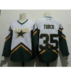 Dallas Stars 35 MARTY TURCO 2003 CCM Throwback Home NHL Jersey