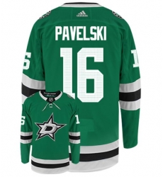 Dallas Starts 16 Joe Pavelski Green NHL Hockey Jersey