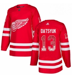 Detroit Red Wings 13 Pavel Datsyuk Red Drift Fashion NHL jersey