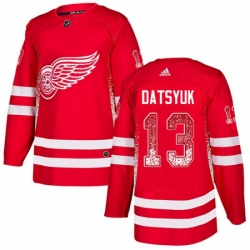 Detroit Red Wings 13 Pavel Datsyuk Red Drift Fashion NHL jersey